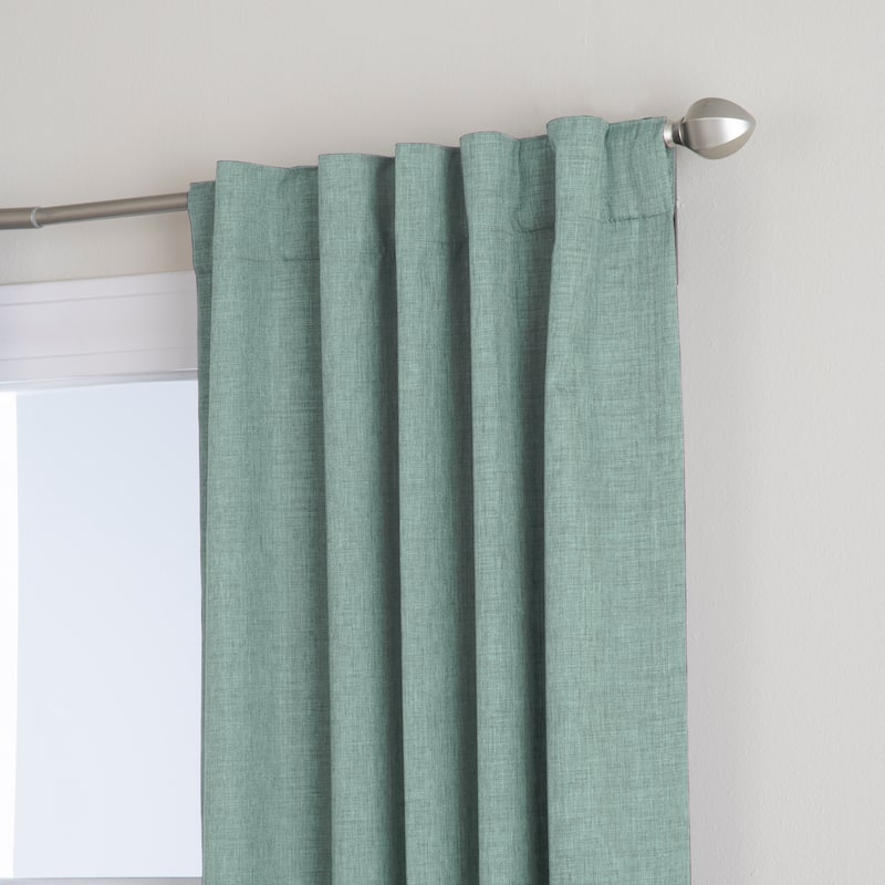 Miller Curtains WAKEFIELD Hidden Back Tab Blackout Panel