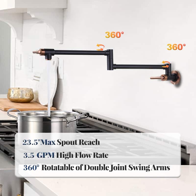 WOWOW Folding Wall Mount Faucets Stretchable