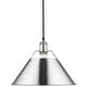 preview thumbnail 9 of 10, Golden Lighting 3306-L CH Orwell 14" Wide Pendant