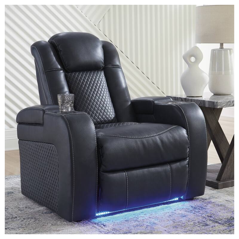 Signature Design by Ashley Fyne-Dyme Power Recliner - Sapphire