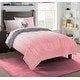 preview thumbnail 1 of 4, Kids Wild At Heart Bed In A Bag with Decorative Throw Pillow Twin Pink - Twin