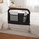 preview thumbnail 4 of 8, Gymax Bed Rails for Elderly Adults Height Adjustable Bed Assist Safety - Black & Sliver