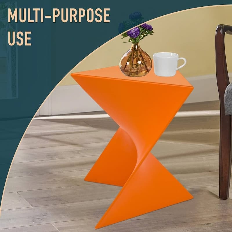 LeisureMod Randolph Modern Side Table - Grey - 15.5 x 17 x 17