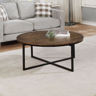 Arcadia Acacia Wood 42" Round Coffee Table