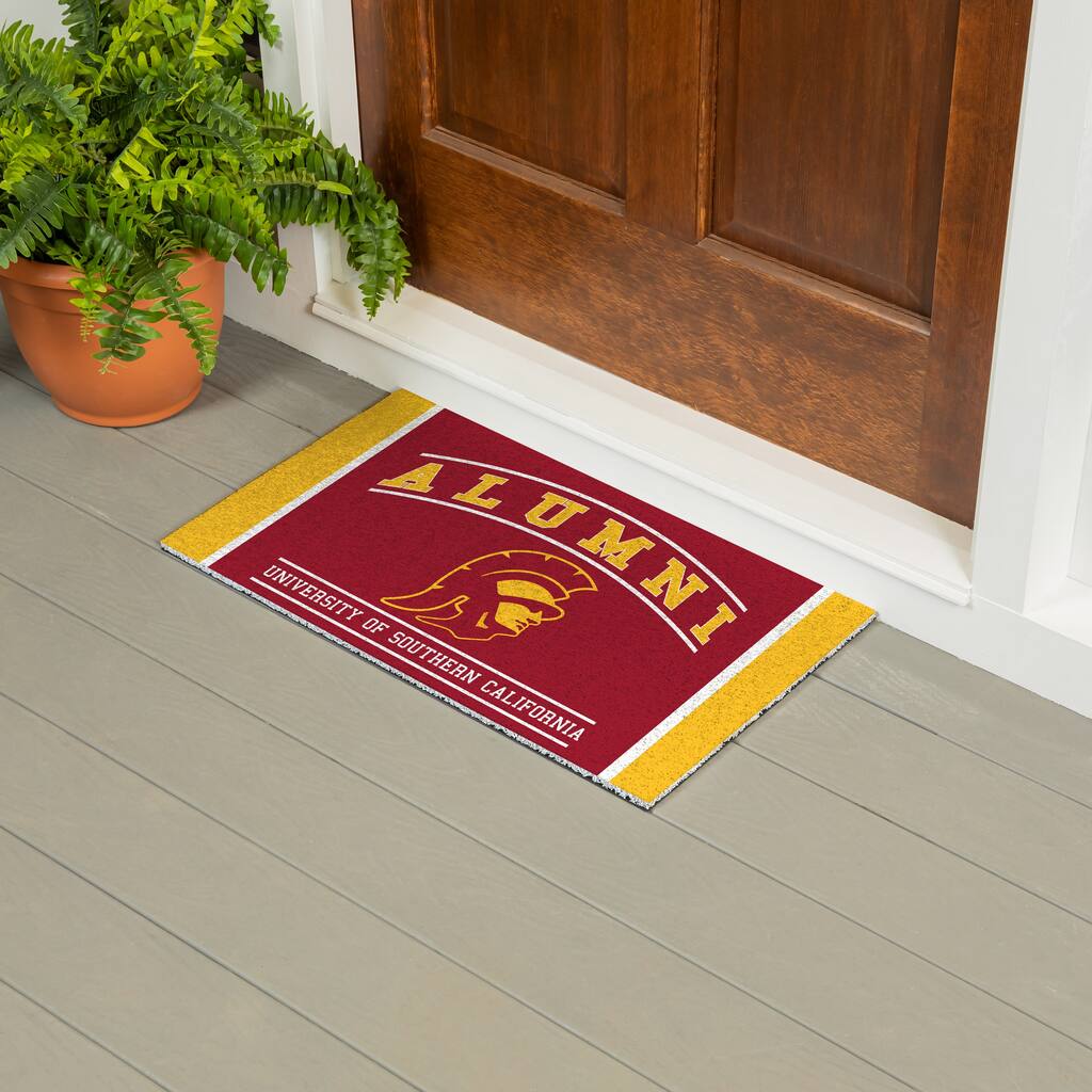 28 in. x 16 in. University of Southern California Alumni Full Color PVC Door Mat