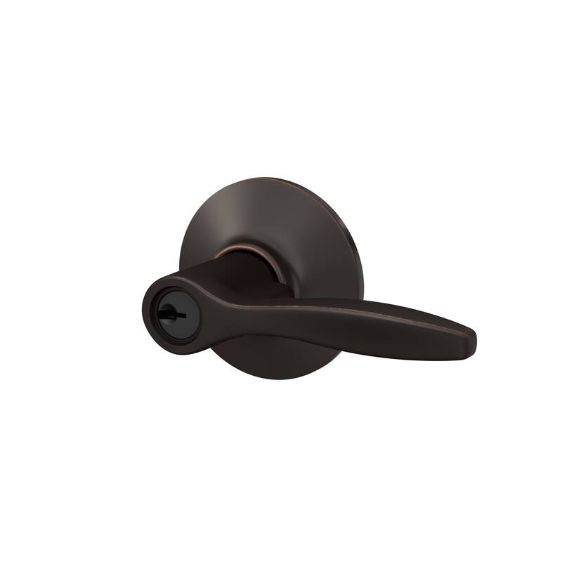 Schlage F51A-DEL Delfayo Single Cylinder Keyed Entry Door Lever Set