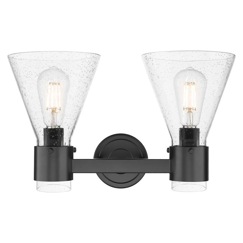 Innovations Lighting Downtown Urban - Lawton Cone - 2 Light 16" Wall-Mounted Bath Vanity Light