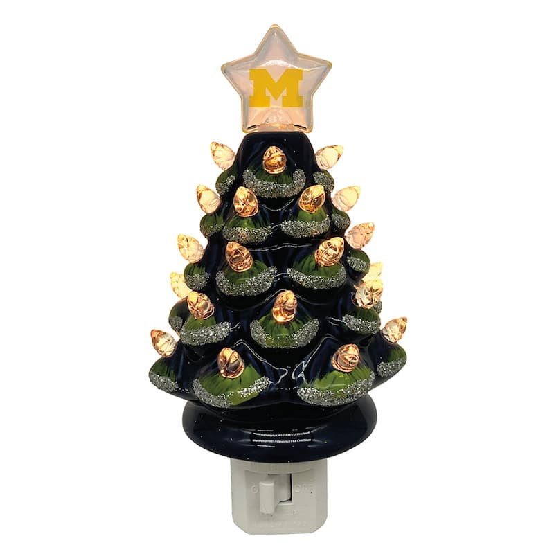 6.5" Michigan Xmas Tree Nite Lite