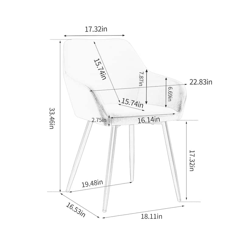 Accent Arm Chair Set of 2