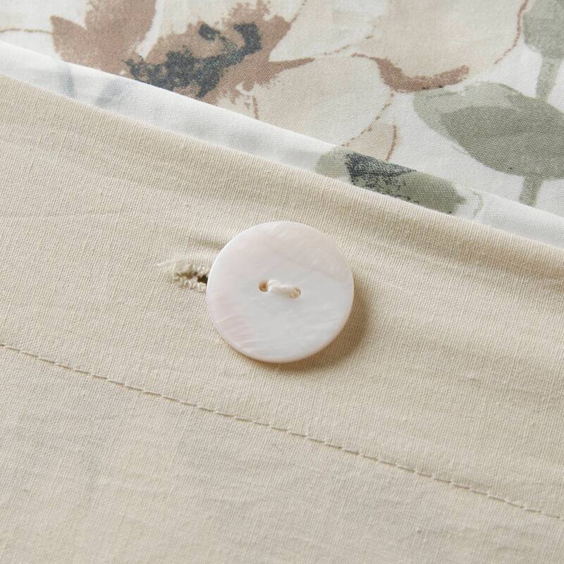 Rossetta 5-Piece King/Cal King Cotton Refreshing Floral Print Sateen Print Duvet Set