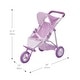 preview thumbnail 4 of 7, Olivia's Little World - Baby Doll Jogging Stroller - Purple / Stars - 21" L x 13" W x 21.26" H