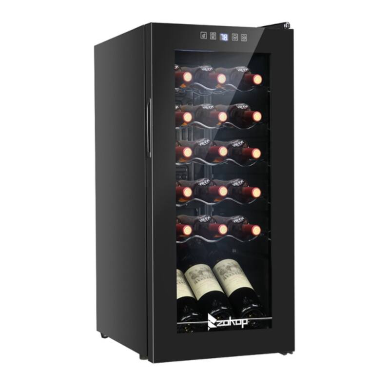 15V /60Hz 18 Bottle/1.8Cu.Ft/52L/ Compressor Wine Cabinet Black - 13.58 x 17.72 x 30.31 - Black