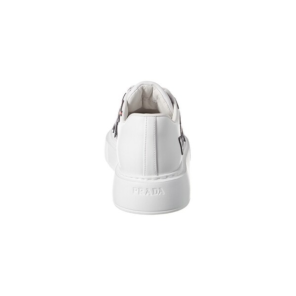 prada leather platform sneakers