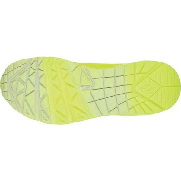 skechers uno neon yellow