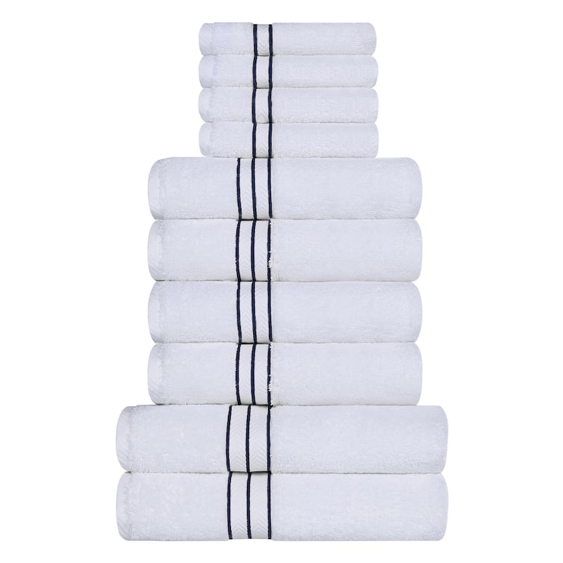 Turkish Cotton 10 Piece Absorbent Heavyweight Towel Set by Superior