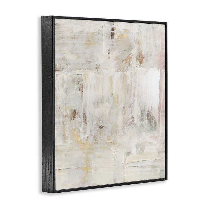 Stupell Natural Abstract Pattern Framed Giclee Art Design By Victoria Barnes
