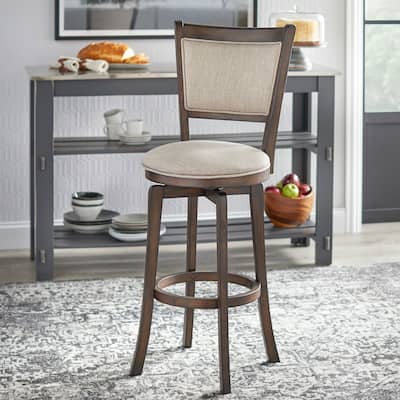 Simple Living French Country 30-inch Swivel Barstool