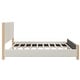 preview thumbnail 4 of 6, Modern Mid-Century Queen Size Upholstered Platform Bed Frame with Tufted Headboard and Solid Wood Legs, Beige