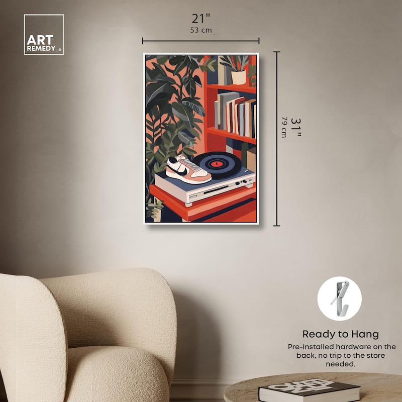 Vinyl and Sneaker Canvas by Art Remedy