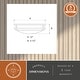 preview thumbnail 6 of 8, Horizon 12-in W LED Square Satin Nickel Mission Flush Mount Ceiling Light - 12-in W x 3.5-in H x 12-in D