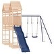 preview thumbnail 13 of 17, vidaXL Swing Set Outdoor Backyard Wooden Playground Equipment for Kids Age 3-8
