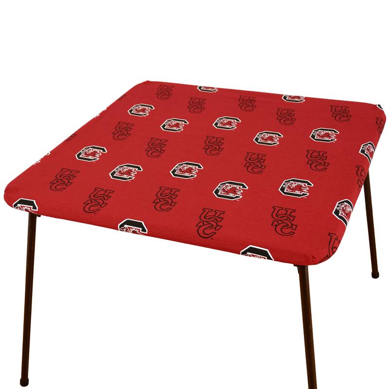 South Carolina Gamecocks Tailgate Fitted Tablecloth, 33" x 33", Card Table