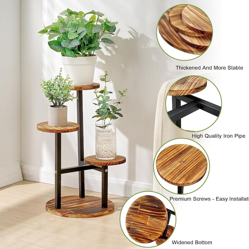 3 Tier Plant Stand Indoor,Plant Stand Indoor For Multiple Plants,Corner Flower Shelf Plant Holder Display Rack Shelving