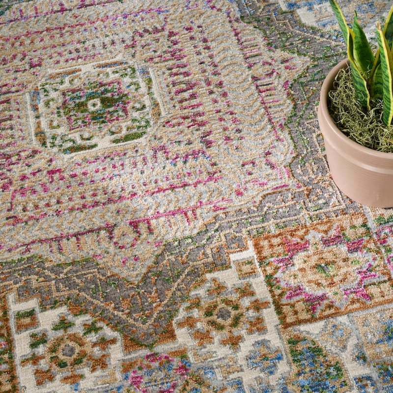 Nourison Quaint Harmony Indoor only Multicolored Floral Area Rug