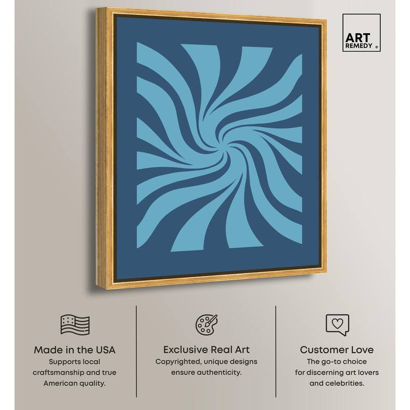 Carnaval Retro Blues Canvas by Art Remedy