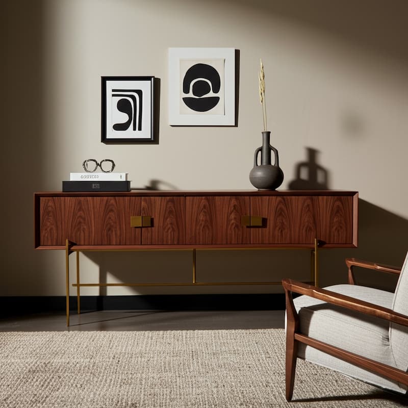 Metal Decorative Object Eyewear-Shaped Sculpture with Textured Design - Bronze - 8" x 8" x 4"