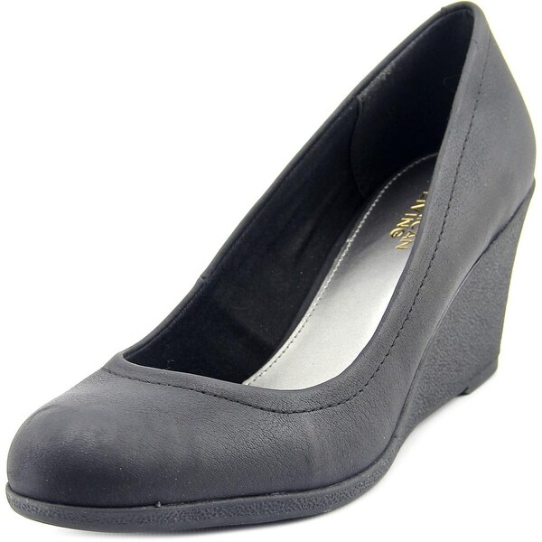 American Living Mikala Women Open Toe Synthetic Wedge Heel