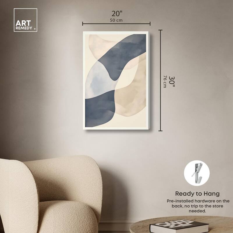 Organic Ovals Canvas by Art Remedy, Gallery Wrapped