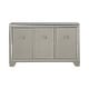 preview thumbnail 4 of 3, Signature Design by Ashley Chaseton Silver Accent Cabinet - 54"W x 16"D x 34"H