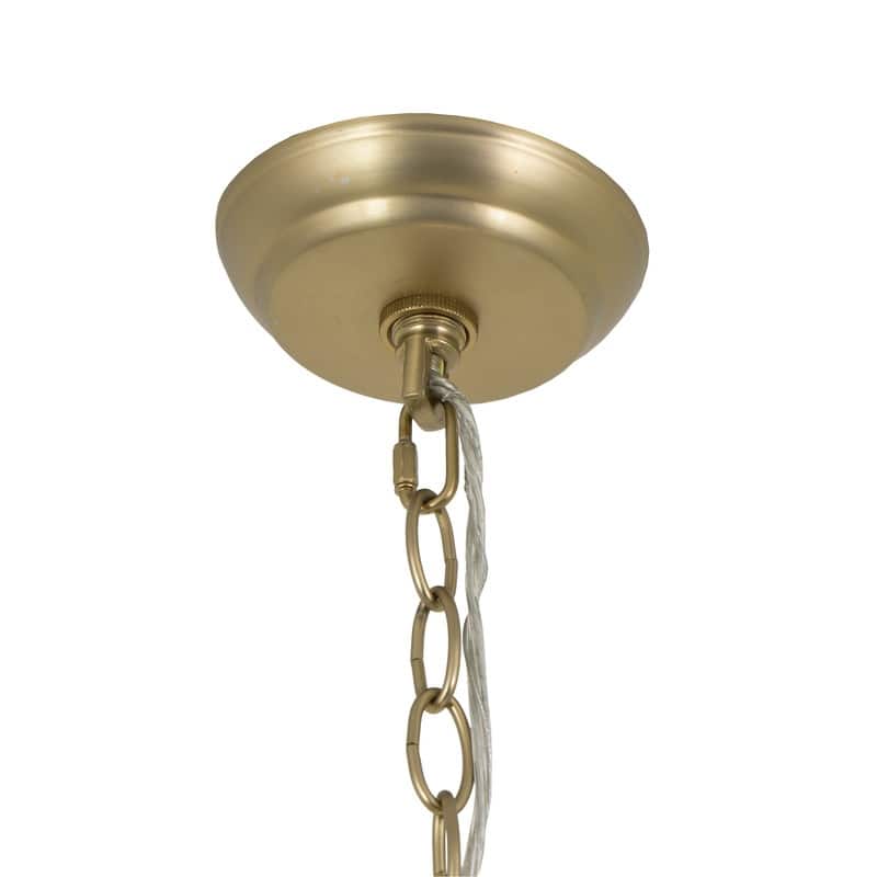 Yosemite Home Decor Satin Brass Metal/Stainless Steel Globe 4-light Chandelier - Satin Brass