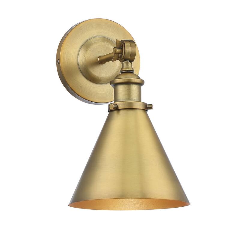 Savoy House Glenn Single Light 12" Tall Wall Sconce with a Metal Shade