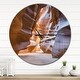 preview thumbnail 9 of 8, Designart 'Antelope Canyon Glow Inside' Oversized Modern Wall CLock