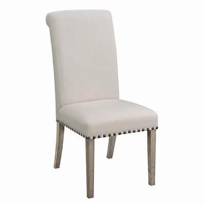 Allan Rustic Upholstered Parsons Dining Chairs (Set of 2)