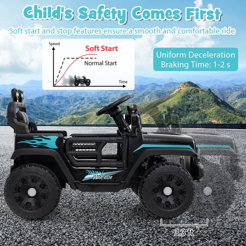 Gymax Kids Ride on Car Truck 12V Battery Powered Electric Vehicle w/