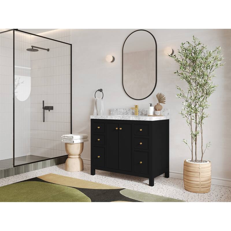 Willow Collections 42 in. W x 22 in. D Chicago Single Sink Bathroom Vanity with Countertop