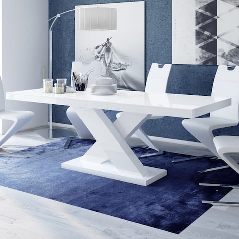 NONEX Modern Extendable X-base Dining Table
