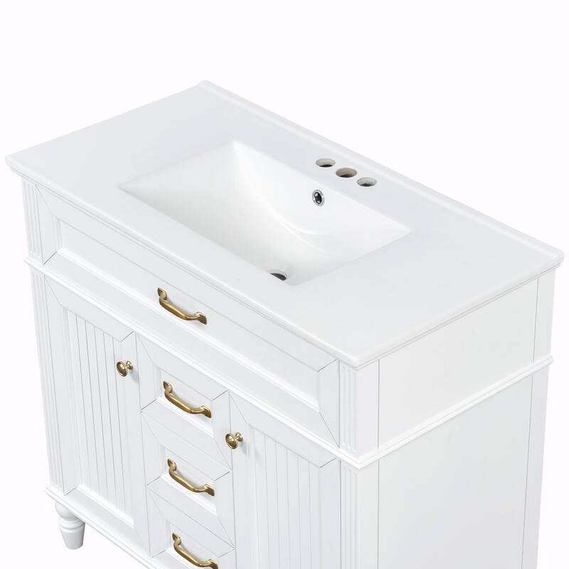 36" Bathroom Vanity with Sink Combo