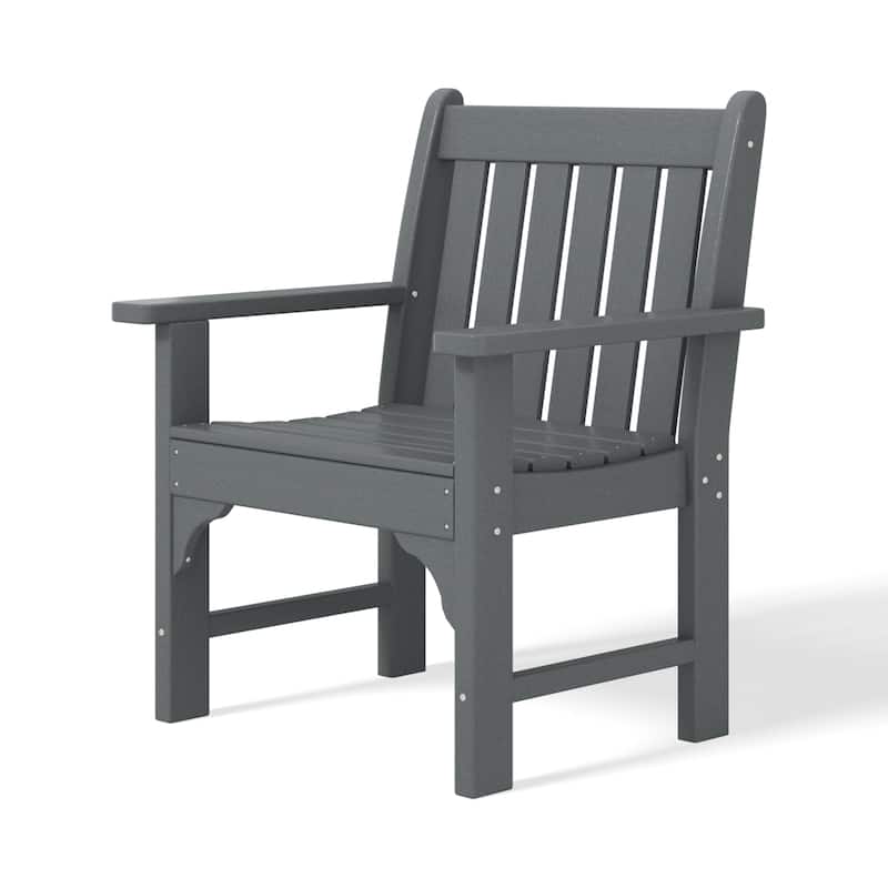 Polytrends Laguna HDPE Outdoor Dining Garden Arm Chair