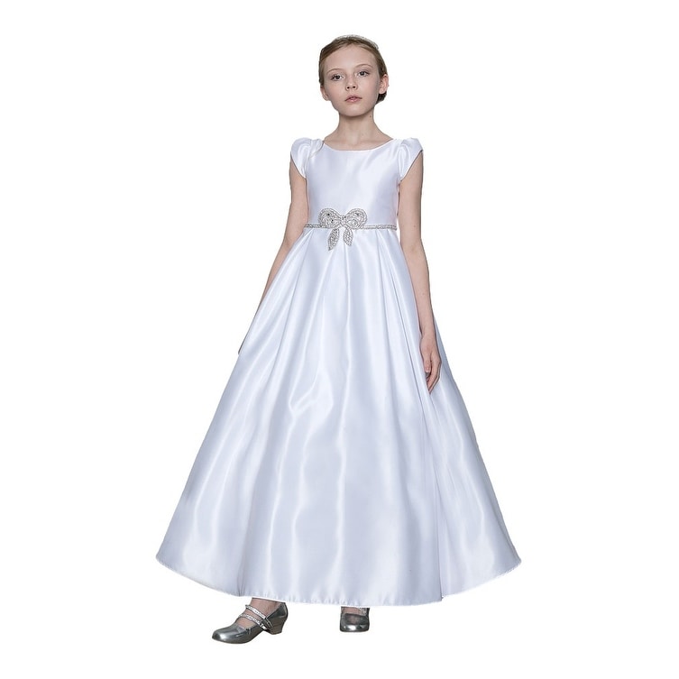 all white little girl dresses