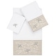 preview thumbnail 50 of 55, Authentic Hotel and Spa 100% Turkish Cotton Braelyn 3PC Embellished Towel Set White