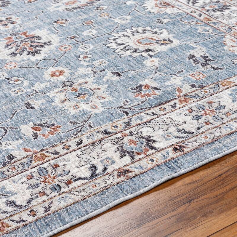 Livabliss Juliet Classic Floral Recycled Outdoor Safe Area Rug