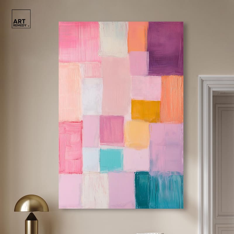 Color Squares III Canvas by Art Remedy, Gallery Wrapped