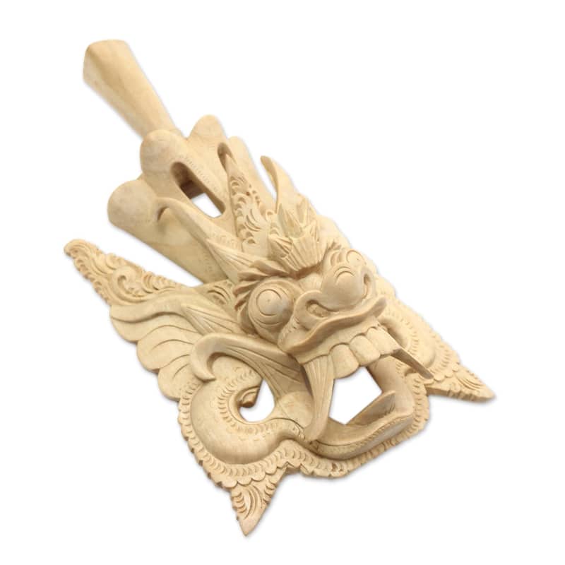 Novica Handmade King Bedaulu Wood Mask