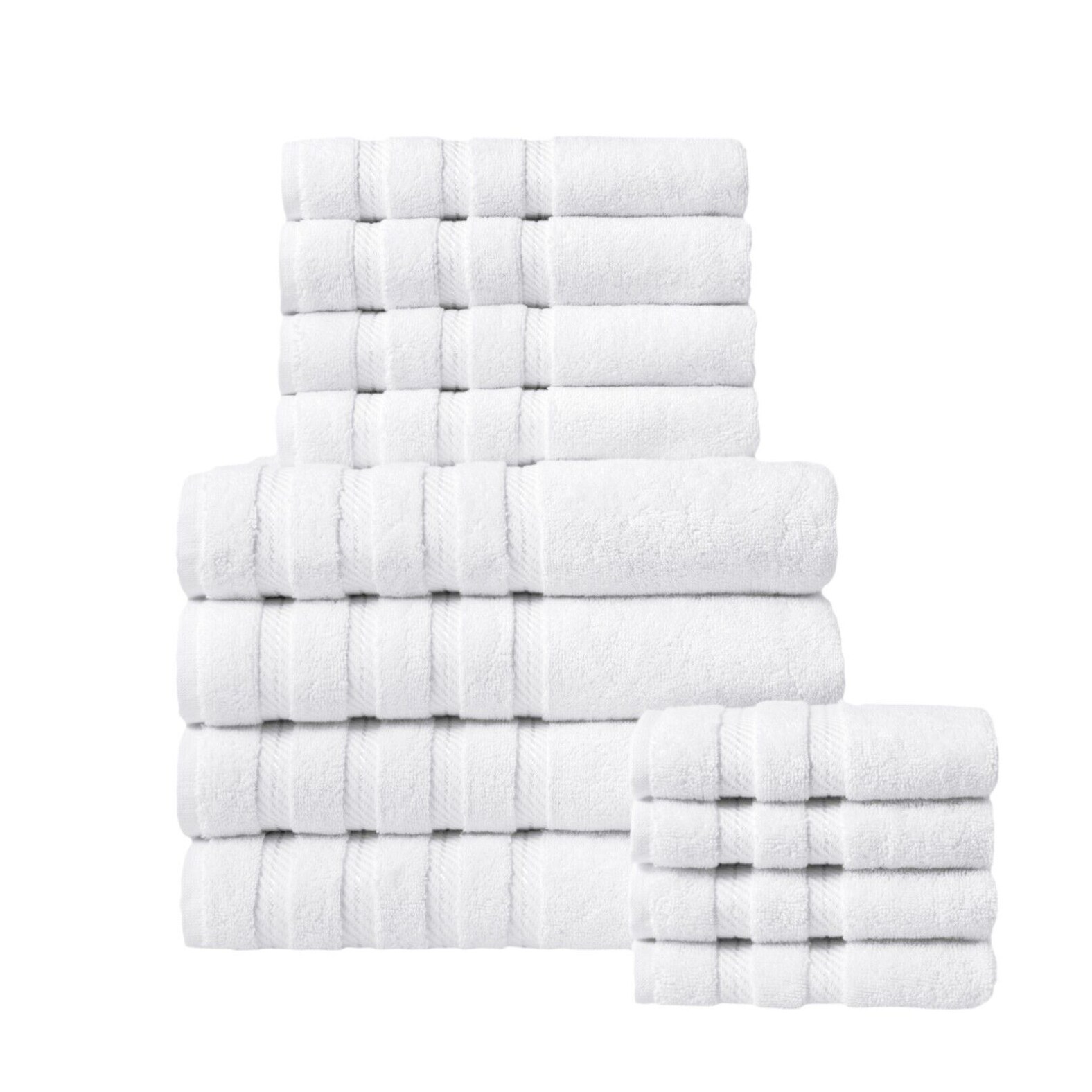 Antalya Hotel Collection Turkish Cotton Bathroom Towel 12 Pc Family Set -  Bed Bath & Beyond - 9603363