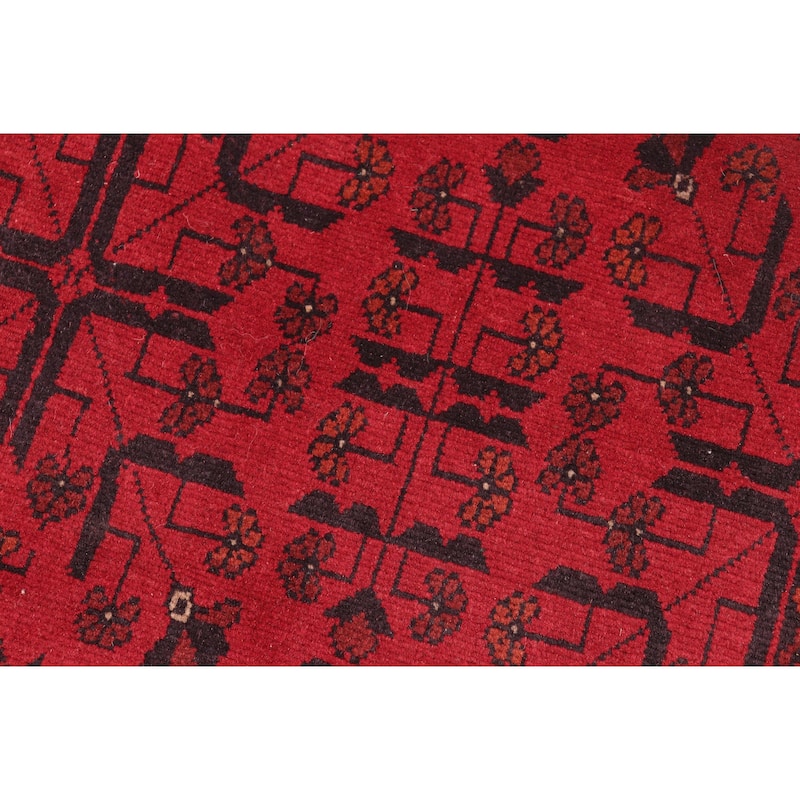 Southwestern Biljik Khal Mohammadi Blaire Red/Black Rug - 4'11'' x 6'4''