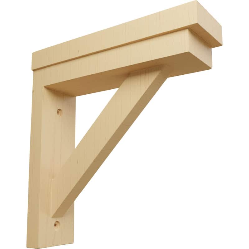 Traditional Shelf Bracket - 2 1/2 W x 8 3/4 D x 8 1/4 H - Alder